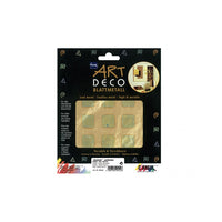KREUL  zlatá dekoračná fólia štvorce 140 x 140 mm 6 ks