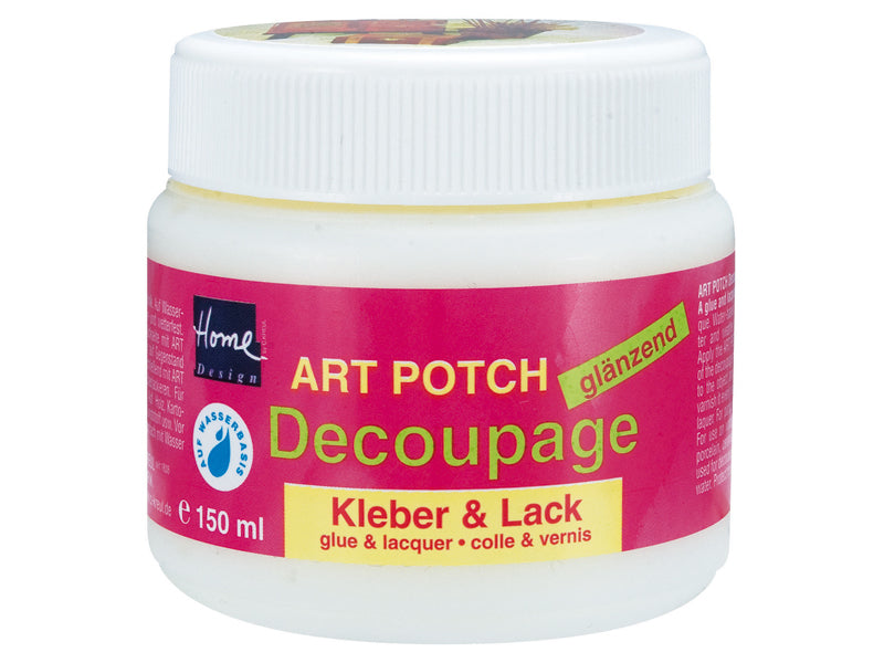Lak a lepidlo na dekupáž 150 / 250 ml ART POTCH Decoupage - lesklé | rôzne objemy