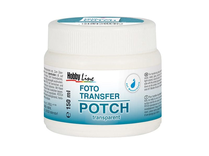 Lepidlo HOBBY Line FOTO transfer POTCH  transparentný | rôzne objemy — obrázok 1