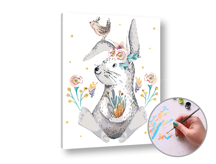 Maľovanie podľa čísel BIG Bunny | stredná náročnosť — obrázok 2