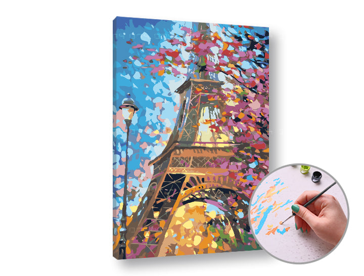 Maľovanie podľa čísel EIFFEL TOWER | vysoká náročnosť — obrázok 2