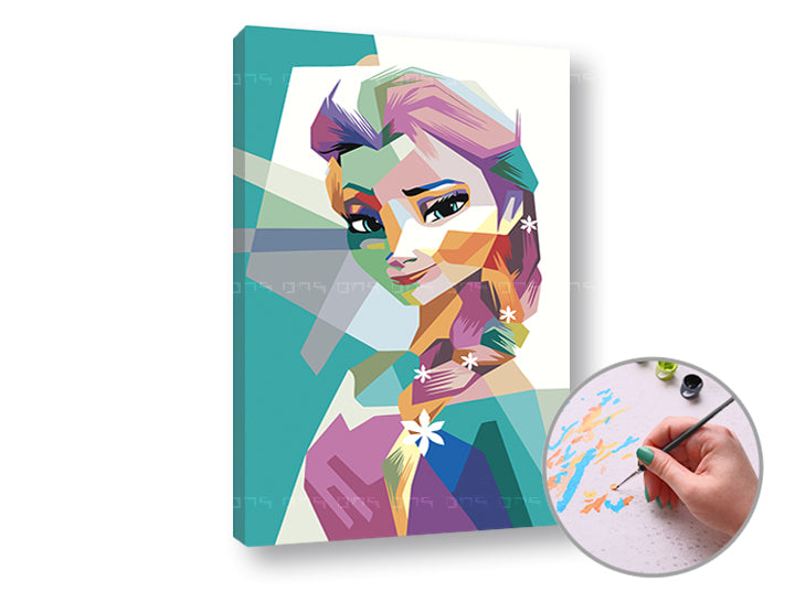 Maľovanie podľa čísel FROZEN ELSA | nízka náročnosť — obrázok 2