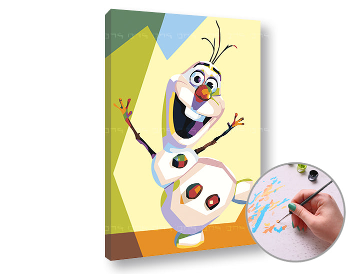 Maľovanie podľa čísel FROZEN OLAF | nízka náročnosť — obrázok 3