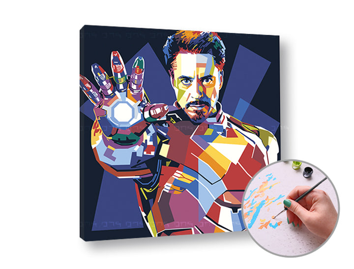 Maľovanie podľa čísel IRONMAN | nízka náročnosť — obrázok 1