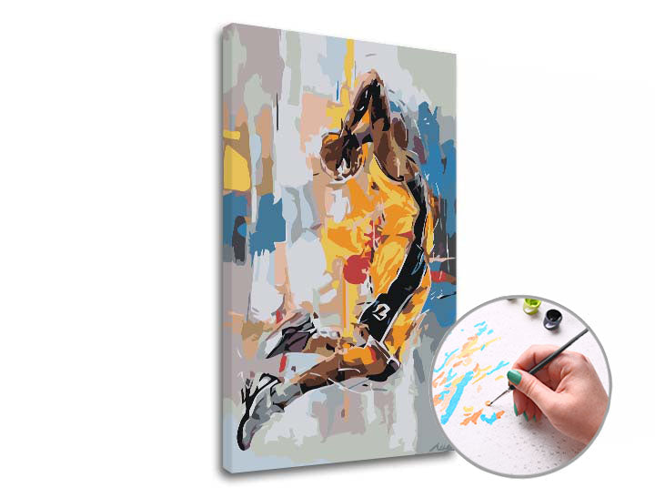 Maľovanie podľa čísel KOBE BRYANT MEMORY | nízka náročnosť — obrázok 1