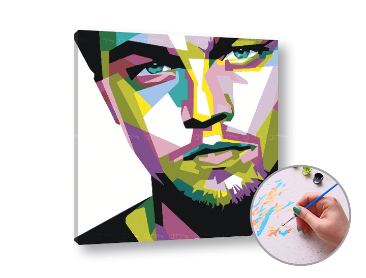 Maľovanie podľa čísel LEONARDO DICAPRIO | nízka náročnosť — obrázok 1