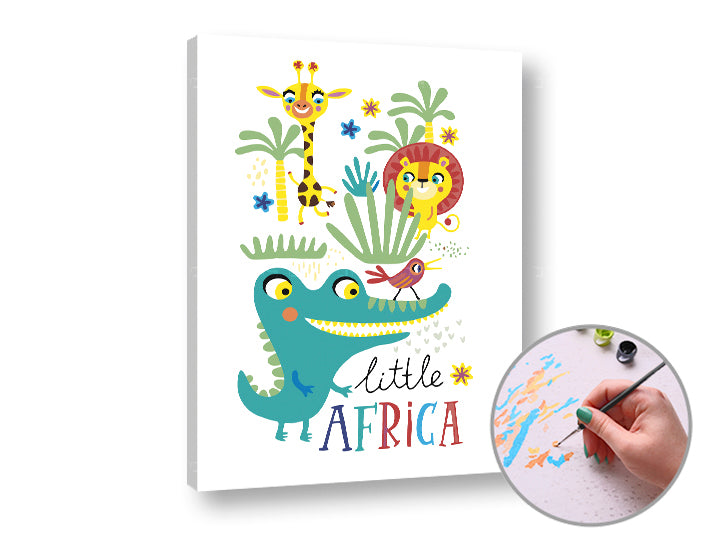 Maľovanie podľa čísel LITTLE AFRICA | nízka náročnosť — obrázok 2