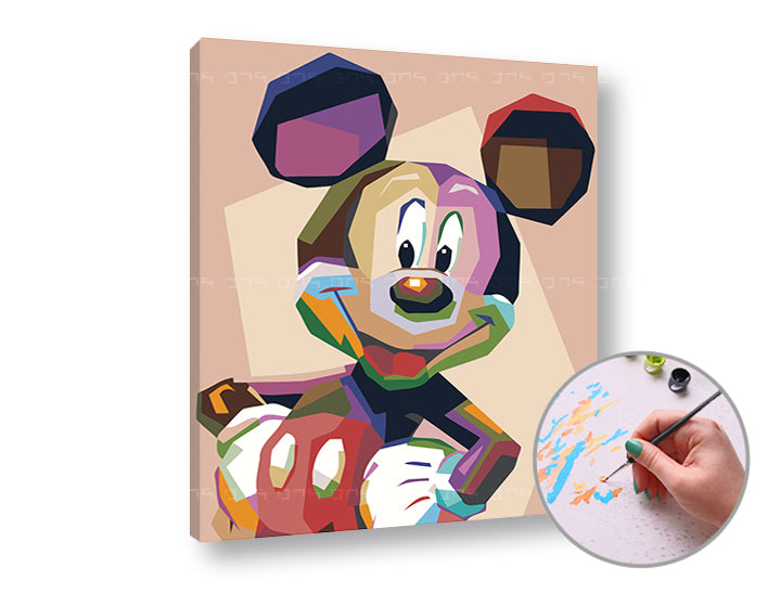 Maľovanie podľa čísel MICKEY MOUSE | nízka náročnosť — obrázok 1