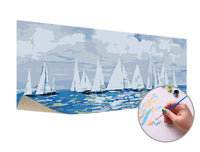 Maľovanie podľa čísel PLATES ON THE HORIZON | nízka náročnosť — obrázok 3