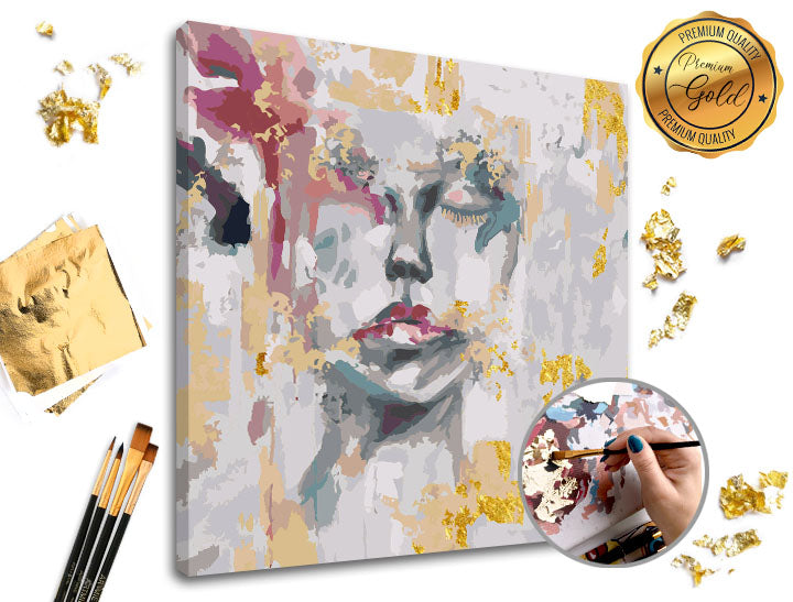 Maľovanie podľa čísel PREMIUM GOLD – Zabudnutá | Zabudnutá — obrázok 2