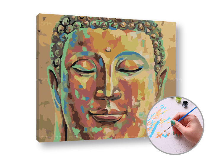 Maľovanie podľa čísel SPIACI BUDHA | nízka náročnosť — obrázok 3