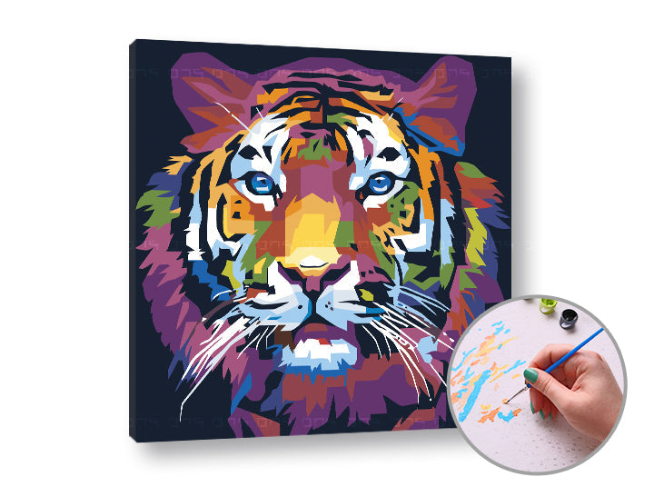 Maľovanie podľa čísel TIGER JUNGLE | nízka náročnosť — obrázok 3