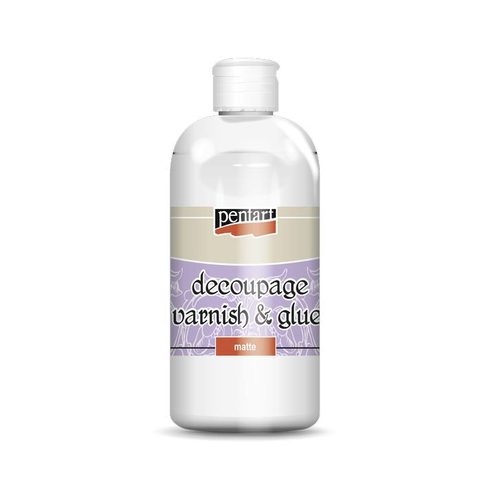 Matný lak a lepidlo na dekupáž Pentart 500 ml