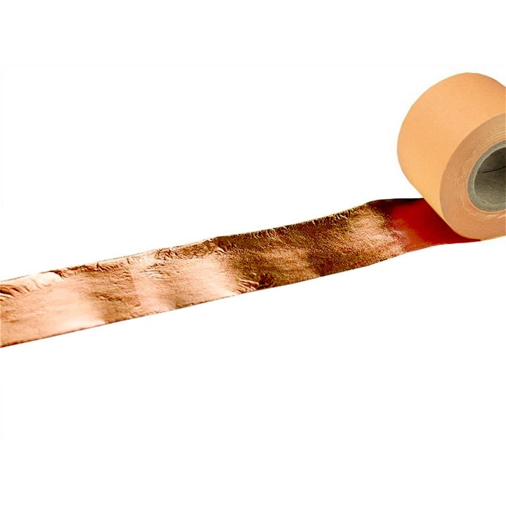 Medené metalické plátky v rolke 2.5 cm x 50 m — obrázok 2