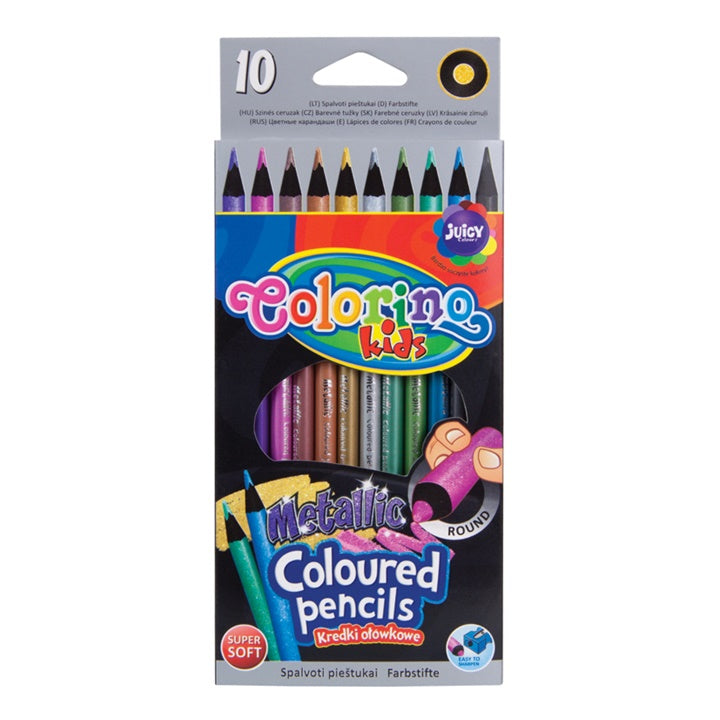 Metalické farbičky Colorino 10 ks — obrázok 1