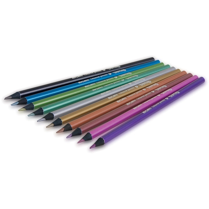 Metalické farbičky Colorino 10 ks — obrázok 2