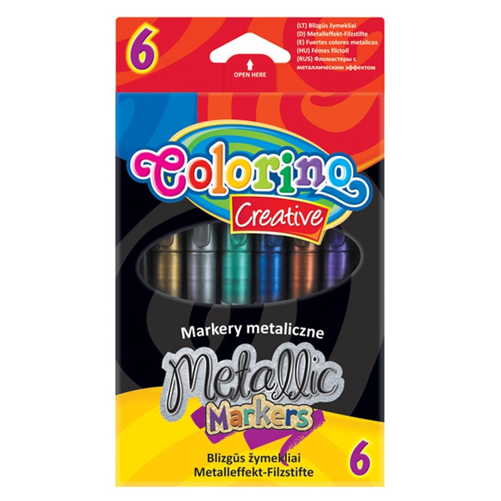 Metalické fixky Colorino 6 ks — obrázok 1
