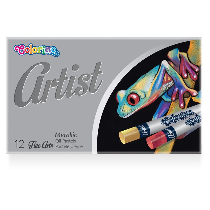 Metalické olejové pastely Colorino Artist 12 ks — obrázok 3