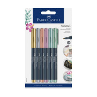 Metalické popisovače Faber-Castell – 6 ks