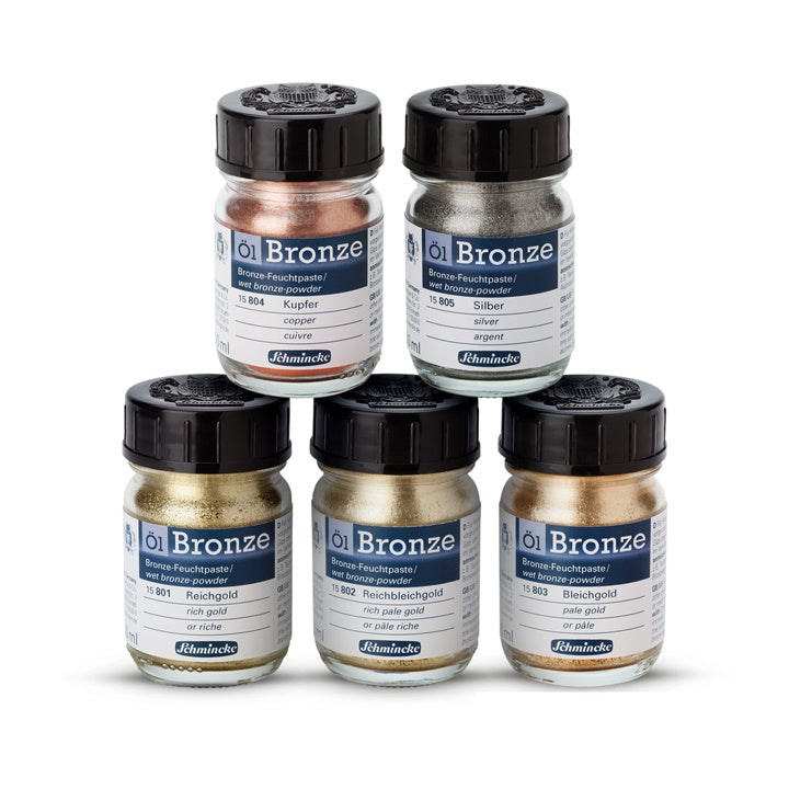 Metalický prášok Oil-Bronze Schmincke 50 ml  | rôzne farby — obrázok 6