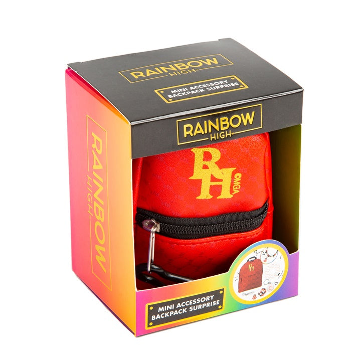 Mini batoh s doplnkami RAINBOW HIGH červený — obrázok 1