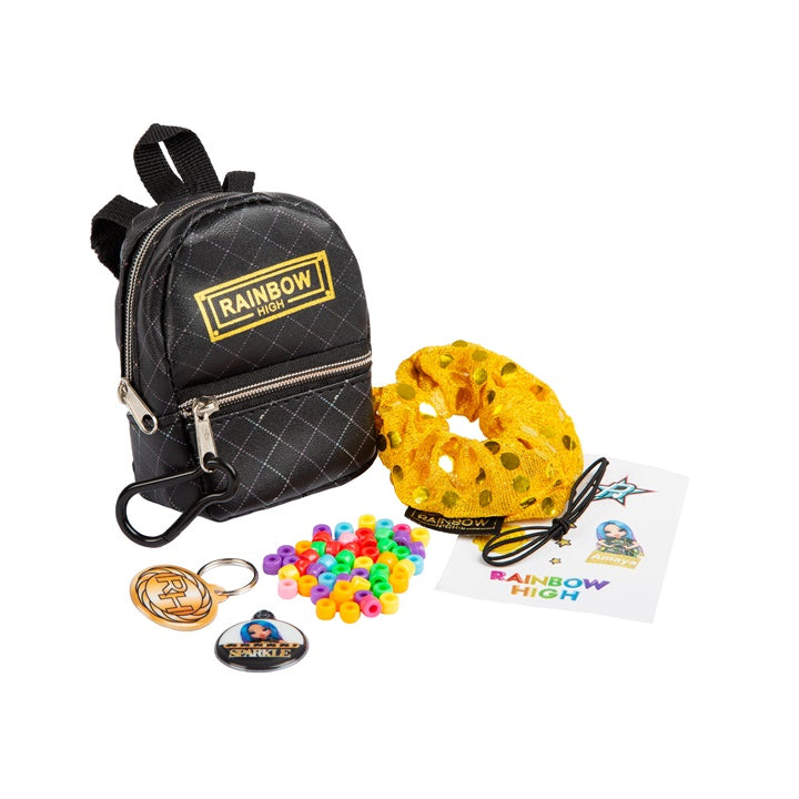 Mini batoh s doplnkami RAINBOW HIGH čierny — obrázok 3