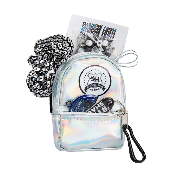 Mini batoh s doplnkami RAINBOW HIGH strieborný — obrázok 2