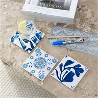 Mini kreatívna sada na maľovanie na porcelán - Podložky — obrázok 4