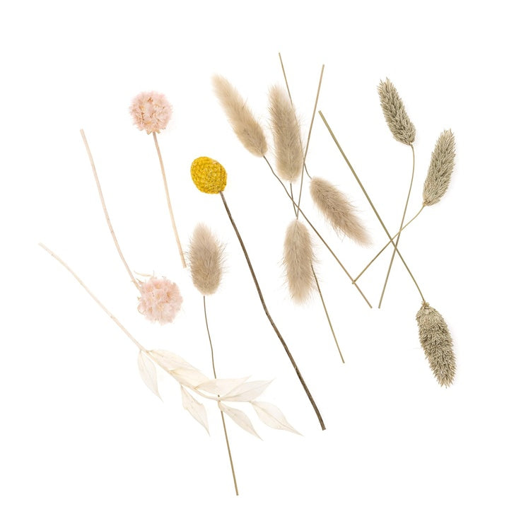 Mini sušená kytica "Beige Touch" / 20 cm — obrázok 2