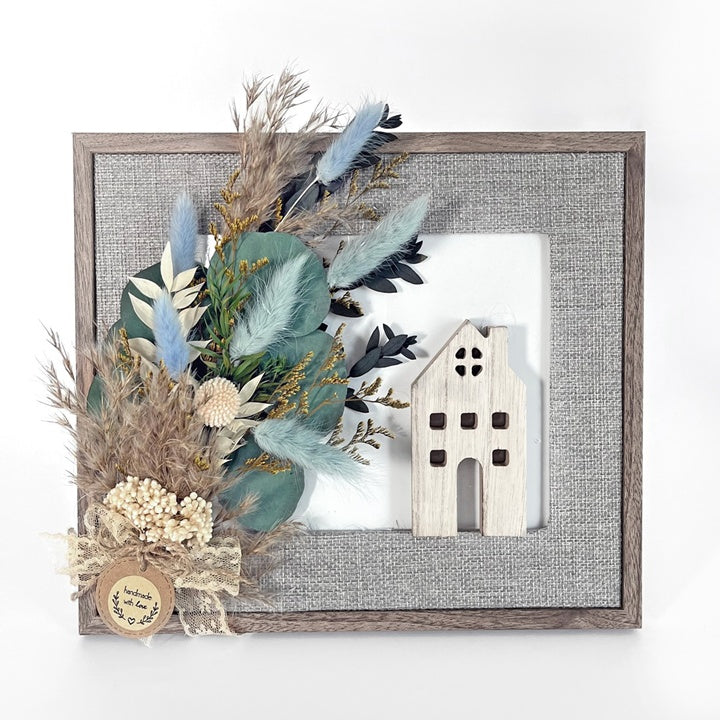 Mini sušená kytica „Savannah Blue“ / 20 cm — obrázok 3