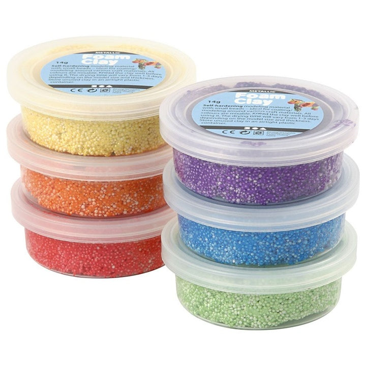 Modelovacia hmota Foam Clay metallic light 6 x 14g