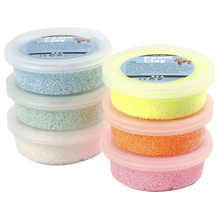 Modelovacia hmota Foam Clay pastel glitter 6 x 14g