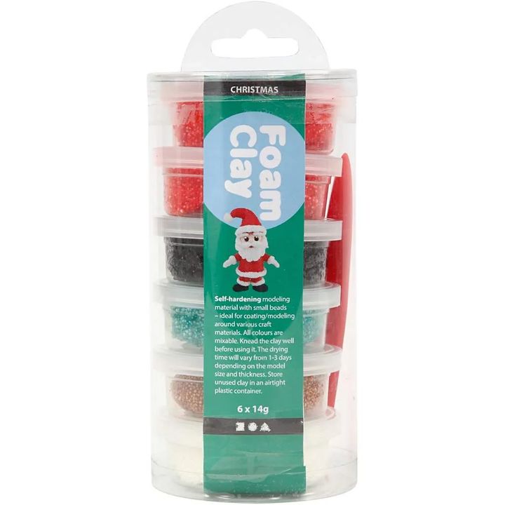 Modelovacia hmota Foam Clay Vianoce 6 x 14 g — obrázok 4