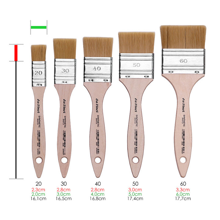 Mottler štetec Synthetic Bristle 2429 - da Vinci | rôzne veľkosti — obrázok 4