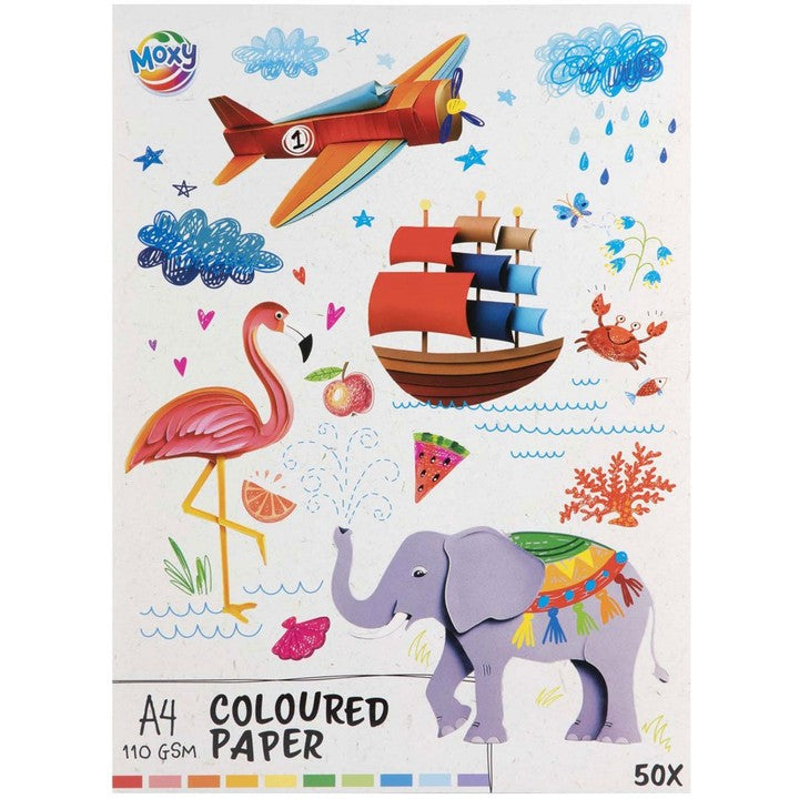 MOXY Farebný papier A4 - 50 listov 110 GSM — obrázok 2