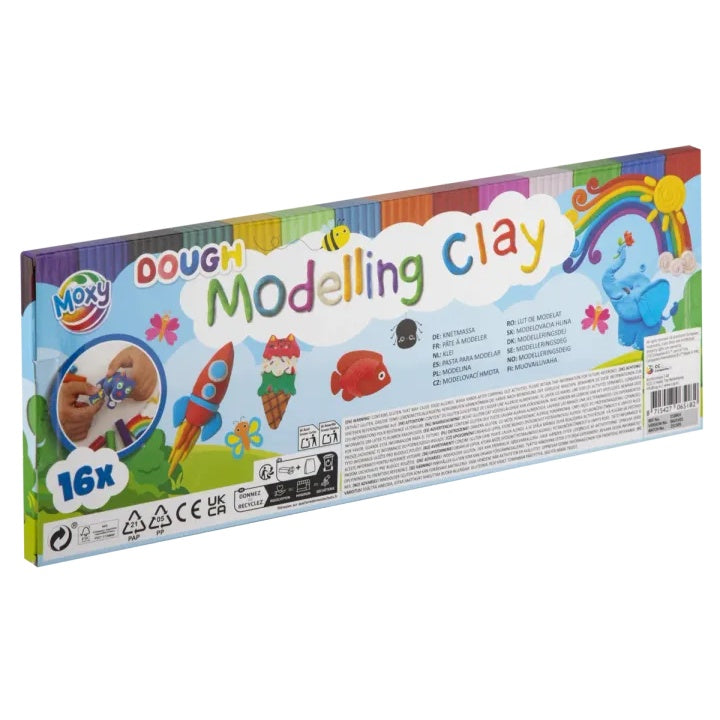 MOXY Súprava kreatívnej modelovacej hliny 16 farieb z mäkkého cesta — obrázok 2