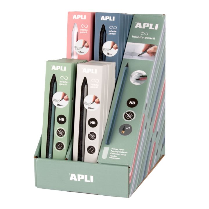 Nekonečná ceruzka APLI HB 1 ks ASSORTED 1 | rôzne odtiene — obrázok 1