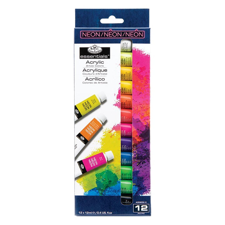 Neónové akrylové farby Royal & Langnickel 12 x 12 ml — obrázok 3