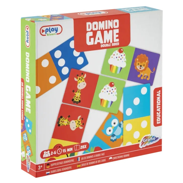Obojstranná hra Domino - 28 vzdelávacích kariet — obrázok 1