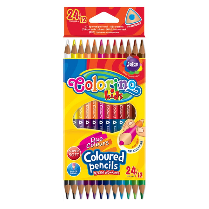 Obojstranné farbičky Colorino 12 ks — obrázok 2