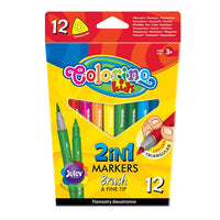 Obojstranné fixky pre deti Colorino 12 ks — obrázok 2
