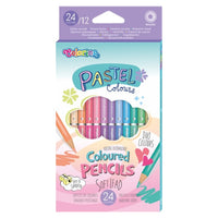 Obojstranné pastelové farbičky Colorino 12 ks — obrázok 1
