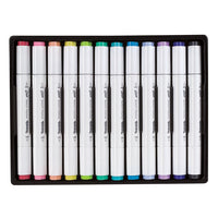 Obojstranné pastelové skicovacie fixky Colorino Artist 12 ks — obrázok 2