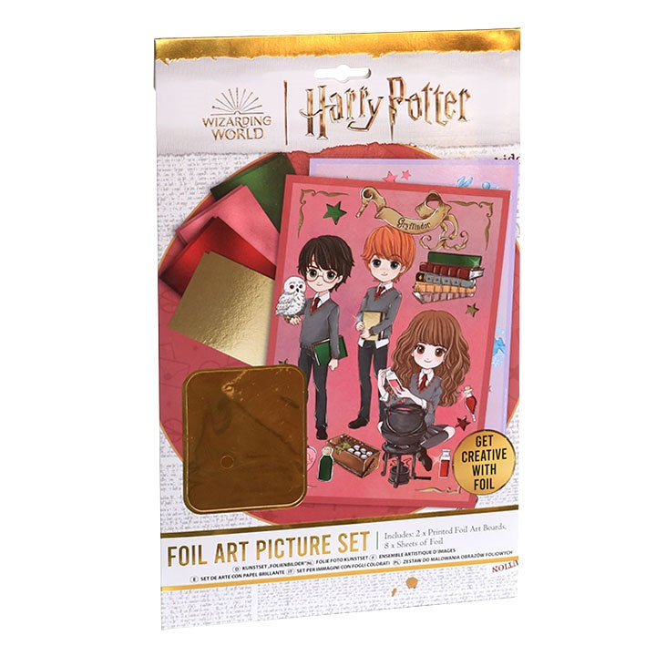 Obrázky Harry Potter so zlatou fóliou - kreatívna sada
