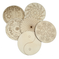 Runde Holz-Mandala | verschiedene Designs | ARTMIE