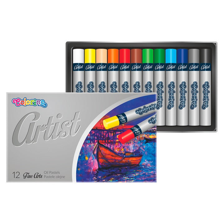 Okrúhle olejové pastely Colorino Artist 12 ks — obrázok 1