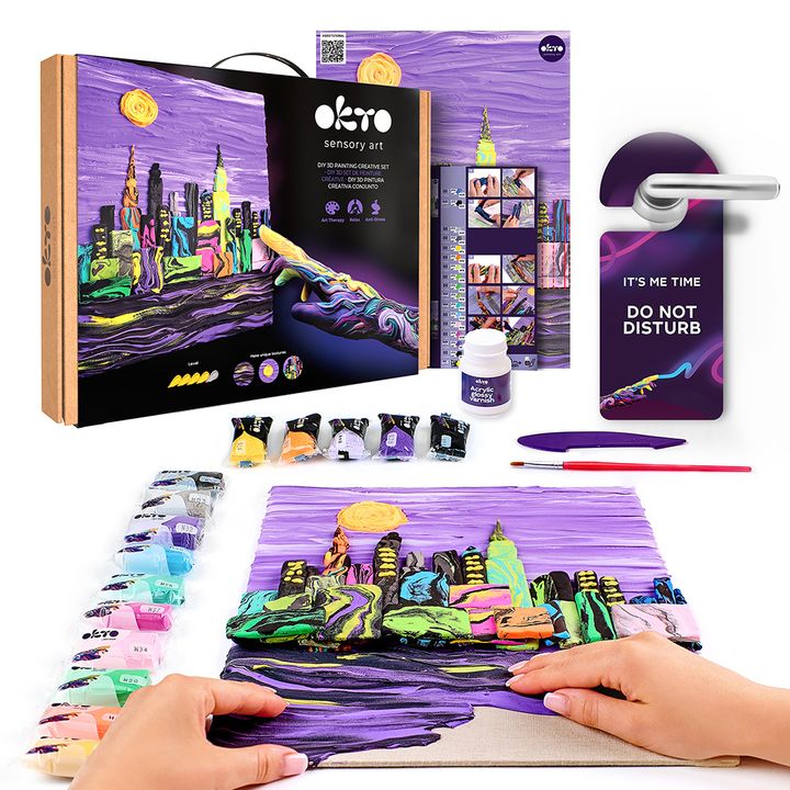 OKTO kreatívna 3D sada "Skyline New York" 30 x 40 cm — obrázok 1