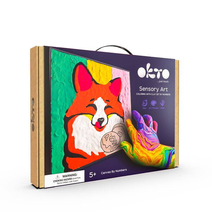 OKTO maľovanie samotvrdnúcou hmotou 30 x 30 cm Líška — obrázok 7