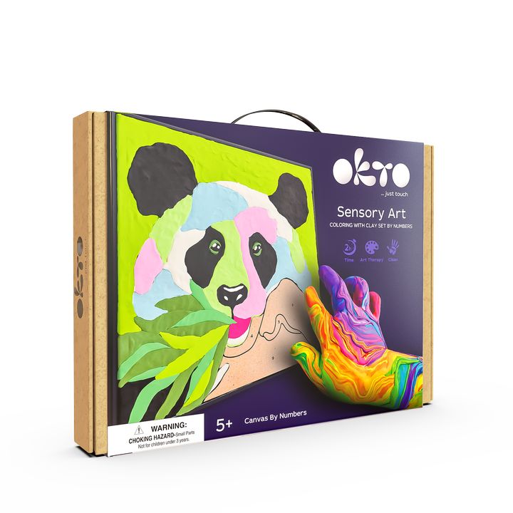 OKTO maľovanie samotvrdnúcou hmotou 30 x 30 cm Panda — obrázok 6