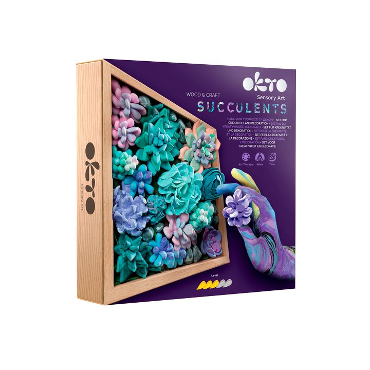 OKTO modelovacia sada sukulentov 21 x 21 cm NEŽNOSŤ — obrázok 1